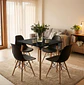 Comedor Mesa Eames Cuadrada  + 4 Sillas Eames  - Miniatura 4