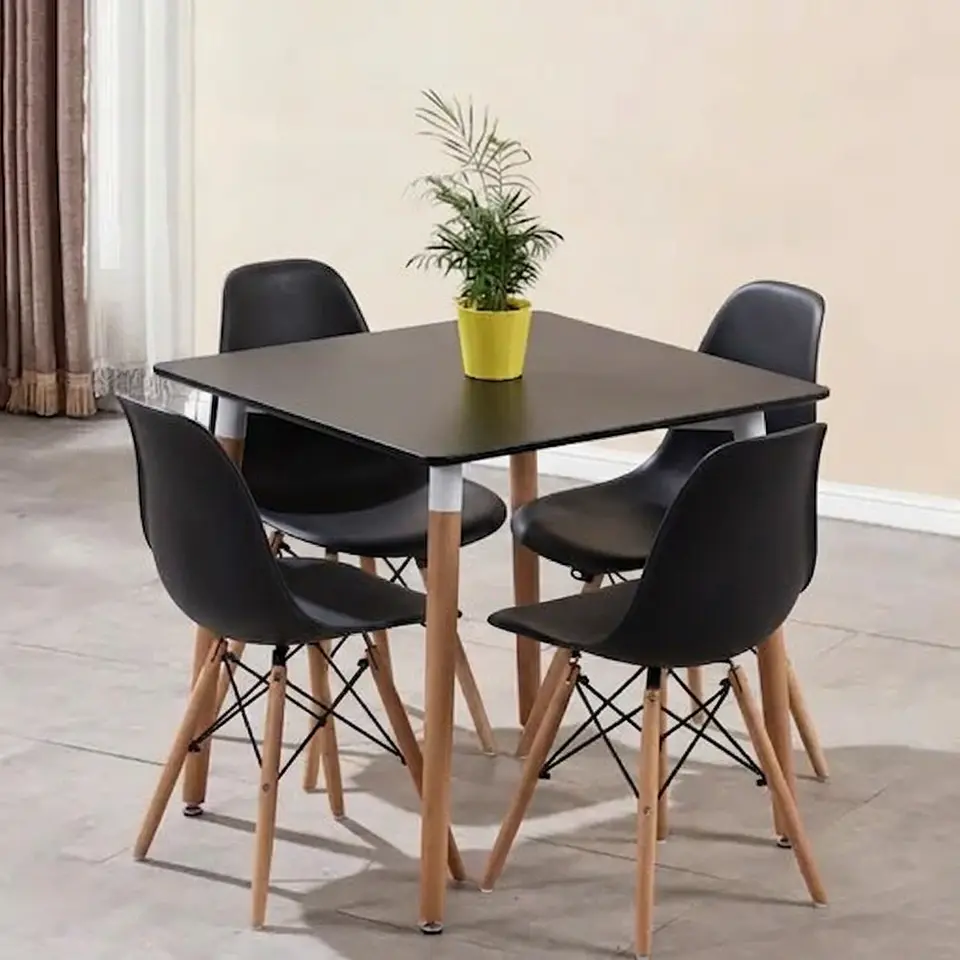 Comedor Mesa Eames Cuadrada  + 4 Sillas Eames  5