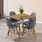 Comedor Mesa Eames Cuadrada  + 4 Sillas Eames  - Miniatura 7