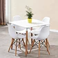 Comedor Mesa Eames Cuadrada  + 4 Sillas Eames  - Miniatura 9