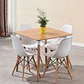 Comedor Mesa Eames Cuadrada  + 4 Sillas Eames  - Miniatura 10