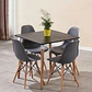Comedor Mesa Eames Cuadrada  + 4 Sillas Eames  - Miniatura 12