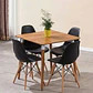 Comedor Mesa Eames Cuadrada  + 4 Sillas Eames  - Miniatura 13