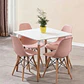 Comedor Mesa Eames Cuadrada  + 4 Sillas Eames  - Miniatura 14