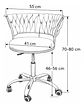 Silla De Escritorio/tocador Elegante Queen Lite - Miniatura 4