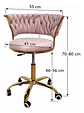 Silla De Escritorio/tocador Elegante Queen Lite - Miniatura 3