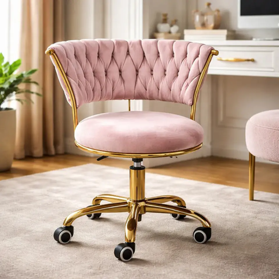 Silla De Escritorio/tocador Elegante Queen Lite 6