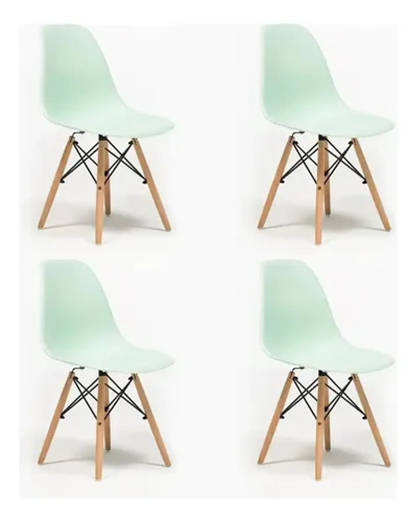 Pack 4 De Sillas Eames Clasicas 10