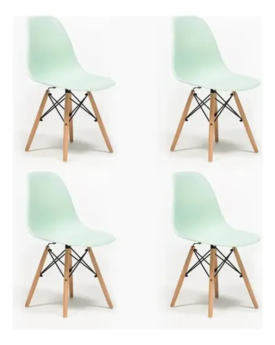 Pack 4 De Sillas Eames Clasicas 10