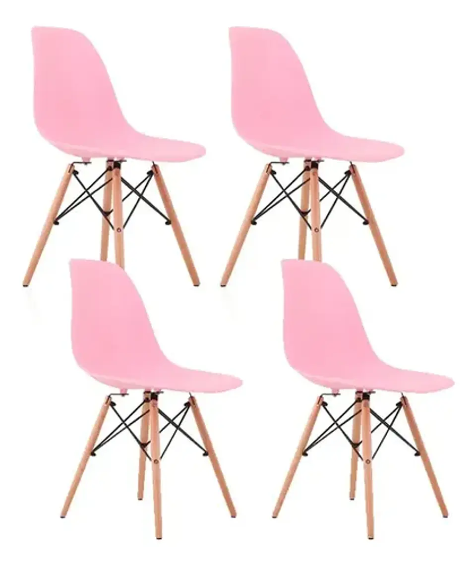 Pack 4 De Sillas Eames Clasicas 24