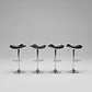 Pack 4 Taburetes Regulables Negro 77 Cm - Miniatura 4