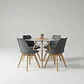 Mesa Eames Vidrio 100cm Y 4 Sillas De Tulip - Miniatura 13