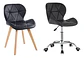 Pack Silla Fija + Silla Con Ruedas Acolchadas Manicurista - Miniatura 2
