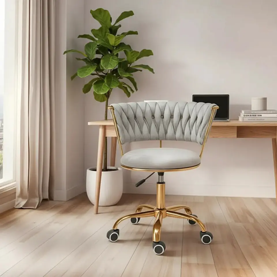 Silla De Escritorio/tocador Elegante Queen Lite 4