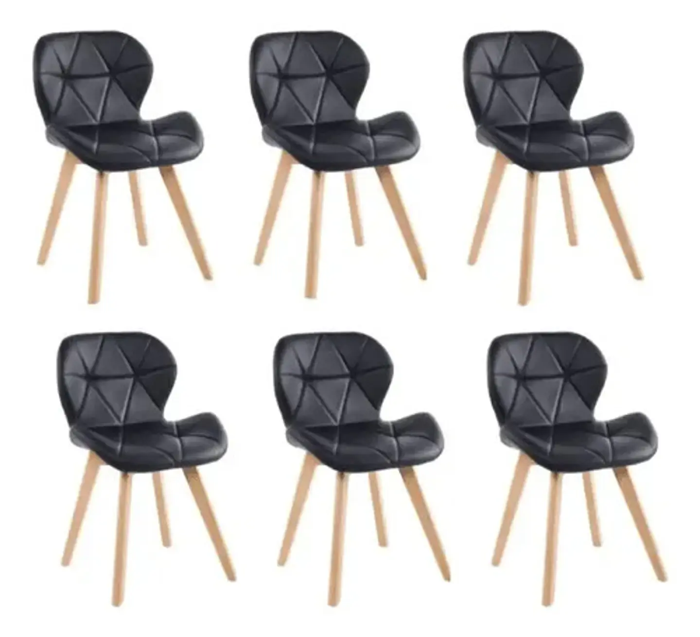 Pack 6 Sillas Mariposa Aviador Acolchada Set Comedor 1