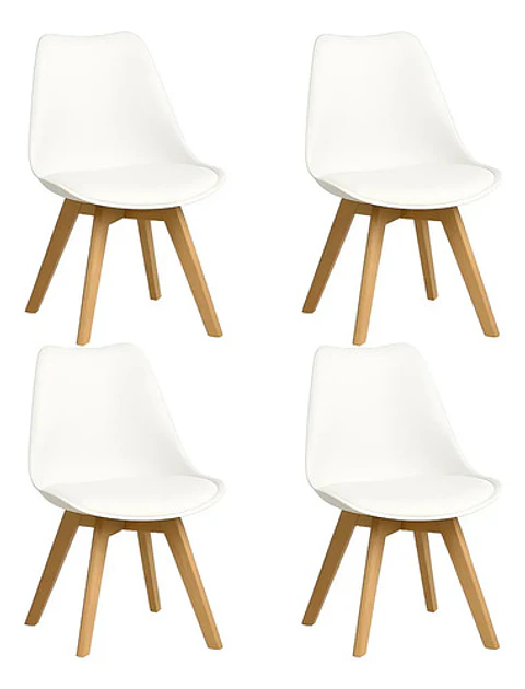 Pack 4 Sillas Tulip Blanco