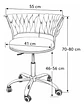 Silla De Escritorio/tocador Elegante Queen Lite - Miniatura 2