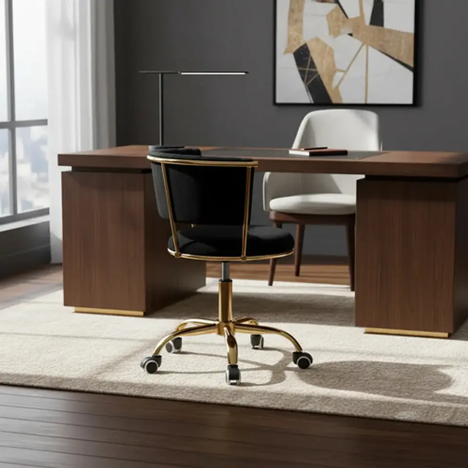 Silla De Escritorio/tocador Elegante Queen Lite 4