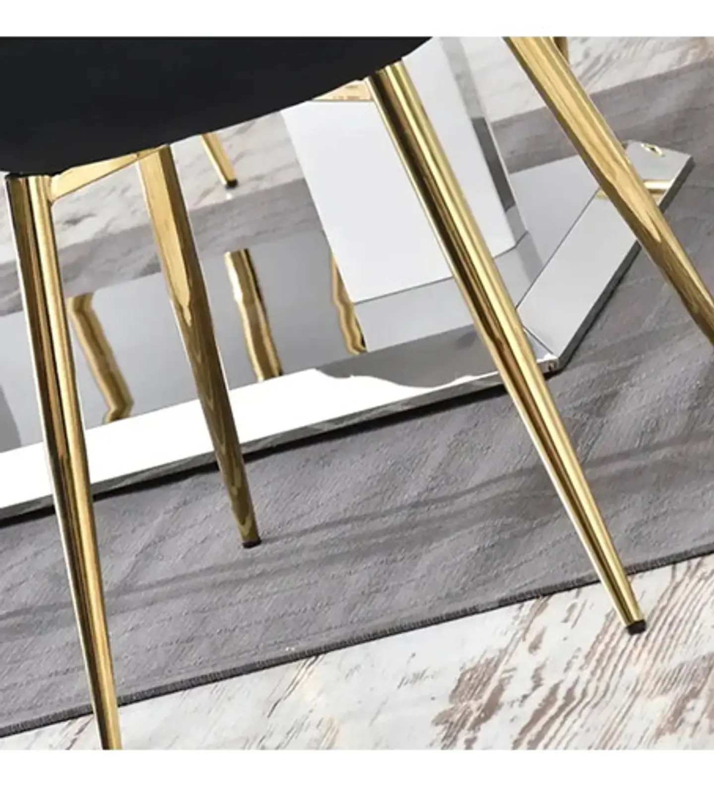 Pack Sillas De Escritorio Y Fija Roma Felpa Gold 15