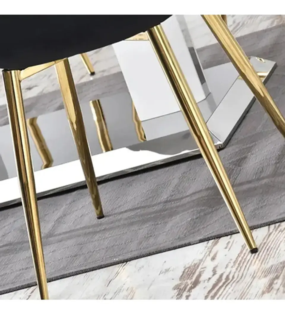 Pack Sillas De Escritorio Y Fija Roma Felpa Gold 15