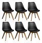 Pack 6 Sillas Tulip / Eames Acolchadas - Miniatura 2