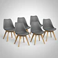 Pack 6 Sillas Tulip / Eames Acolchadas - Miniatura 30