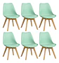 Pack 6 Sillas Tulip / Eames Acolchadas - Miniatura 34
