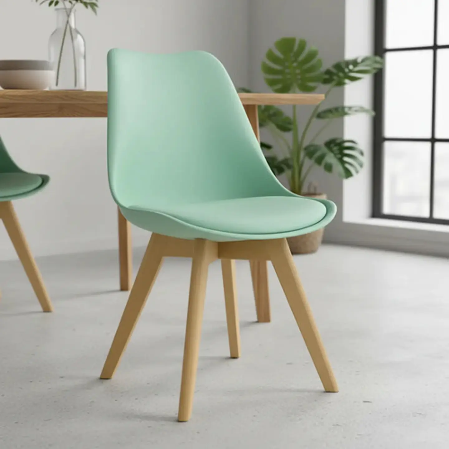 Pack 6 Sillas Tulip / Eames Acolchadas 39