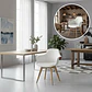 Sillon Butaca Eames Ecocuero Wood Con Cojin - Miniatura 1