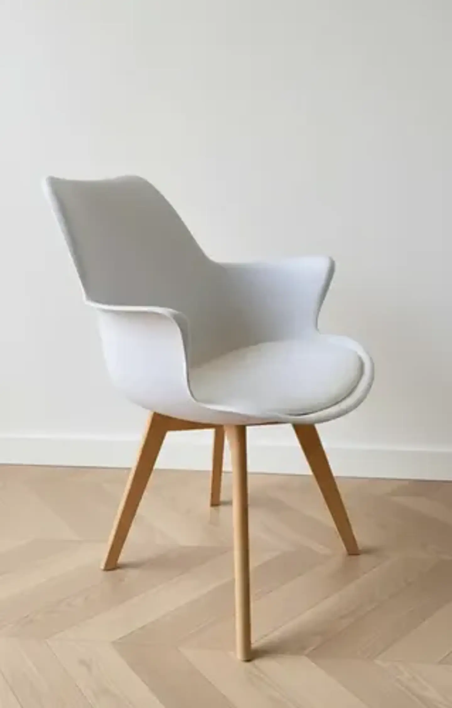 Sillon Butaca Eames Ecocuero Wood Con Cojin 4