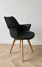 Sillon Butaca Eames Ecocuero Wood Con Cojin - Miniatura 6