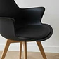Sillon Butaca Eames Ecocuero Wood Con Cojin - Miniatura 9