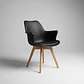 Sillon Butaca Eames Ecocuero Wood Con Cojin - Miniatura 10