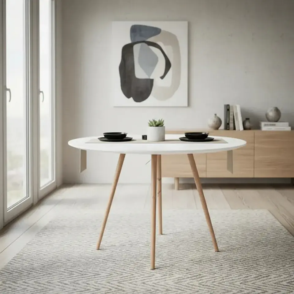 Mesa Redonda Eames 120cm Melamina / Coricori Spa 2