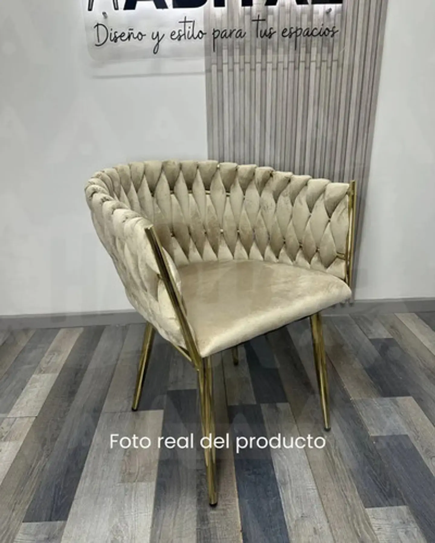 Silla Sitial Dorado Elegante Terciopelo Queen 3