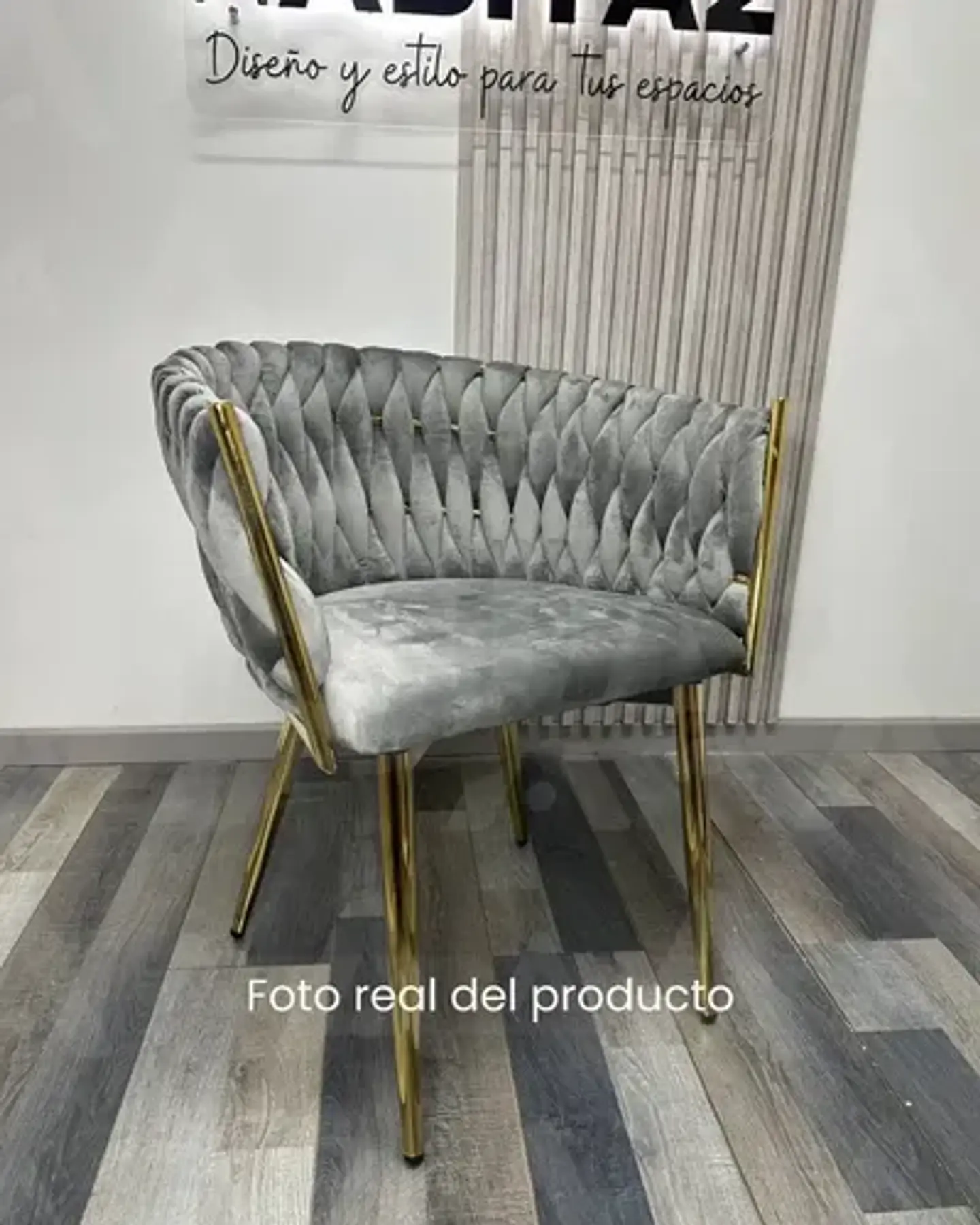 Silla Sitial Dorado Elegante Terciopelo Queen 10