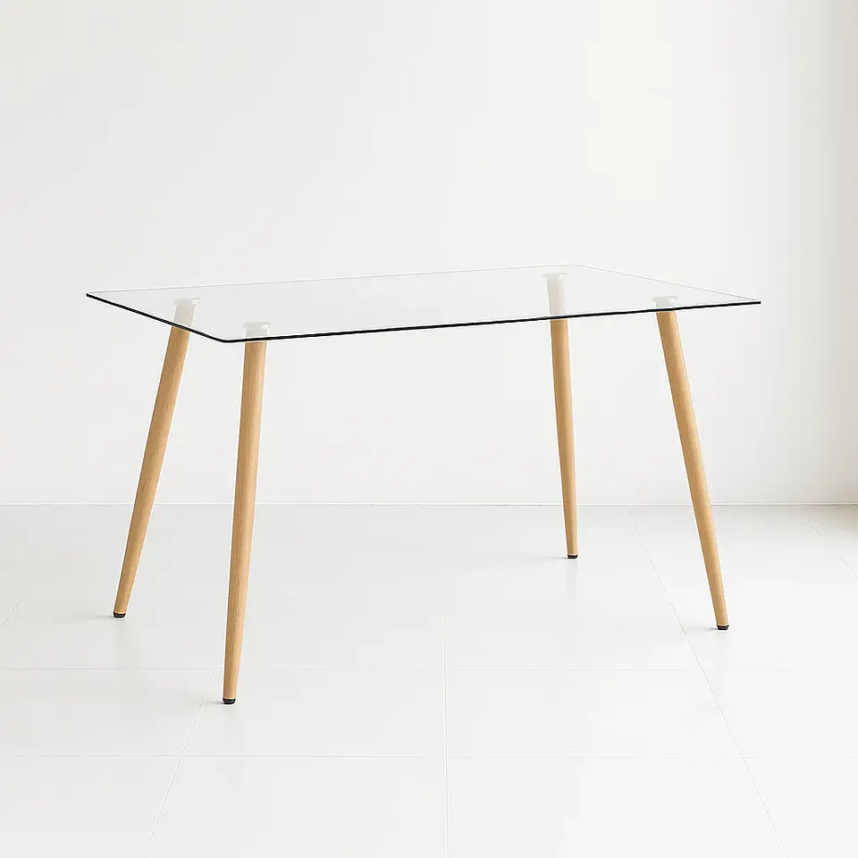 Mesa Rectangular Vidrio 120x80 cm 1