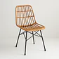 Silla de Comedor Terraza Rattan Grecia Color Madera - Miniatura 1