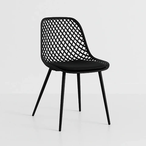 Silla Europa Acolchada - Negra