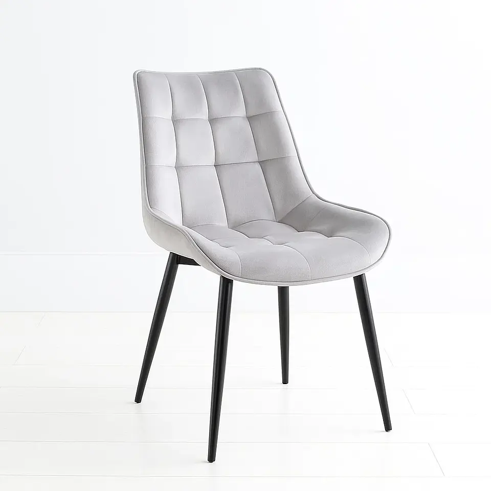 Silla de Comedor Macron Acolchada Terciopelo 1