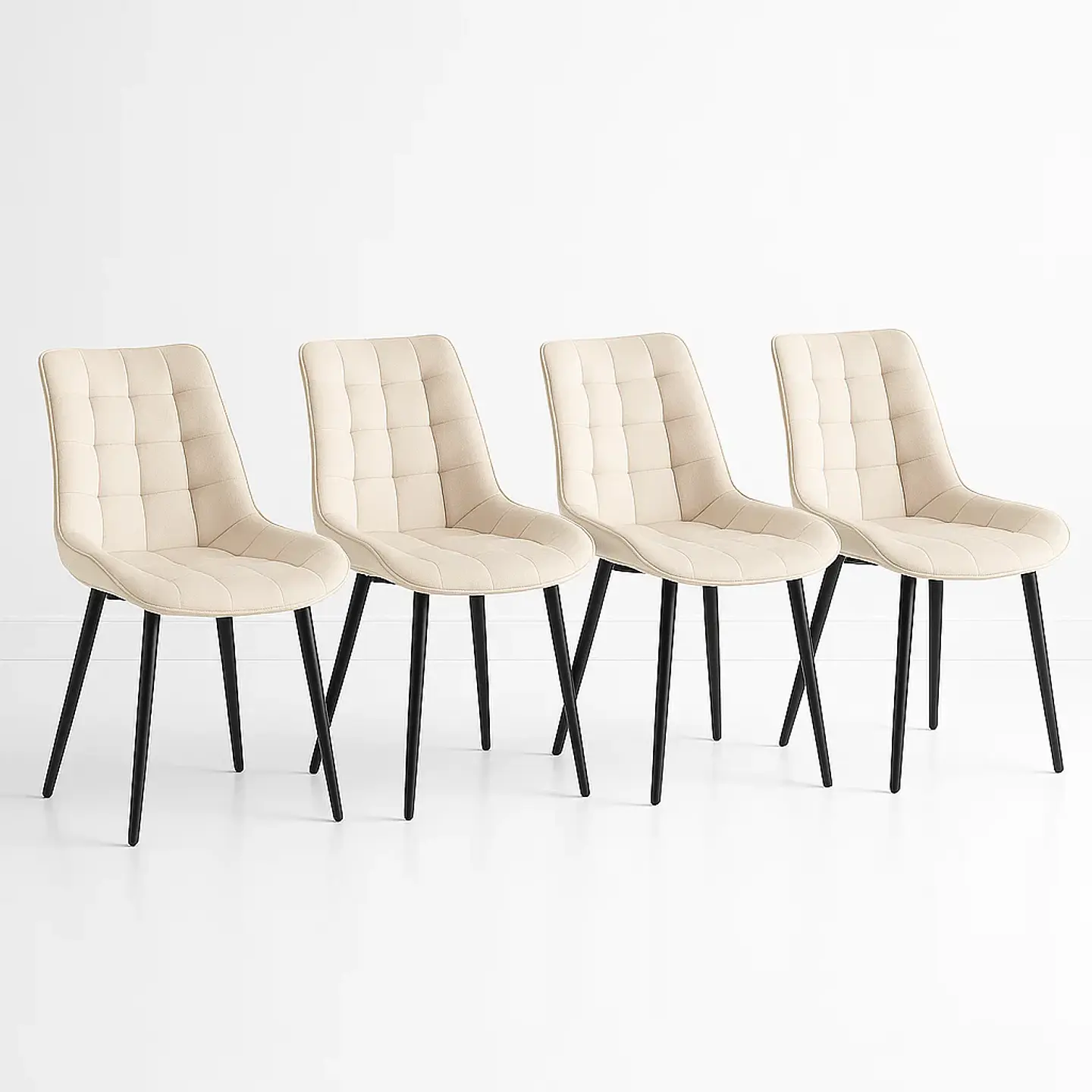 Pack de 4 Sillas de Comedor Macron Acolchada Terciopelo  1