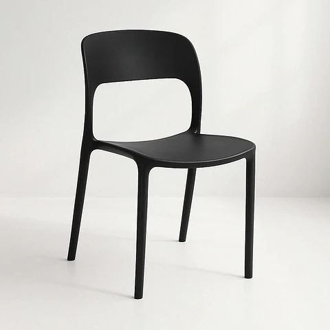 Silla de Comedor o Terraza Alto Tráfico Kentucky - Negra