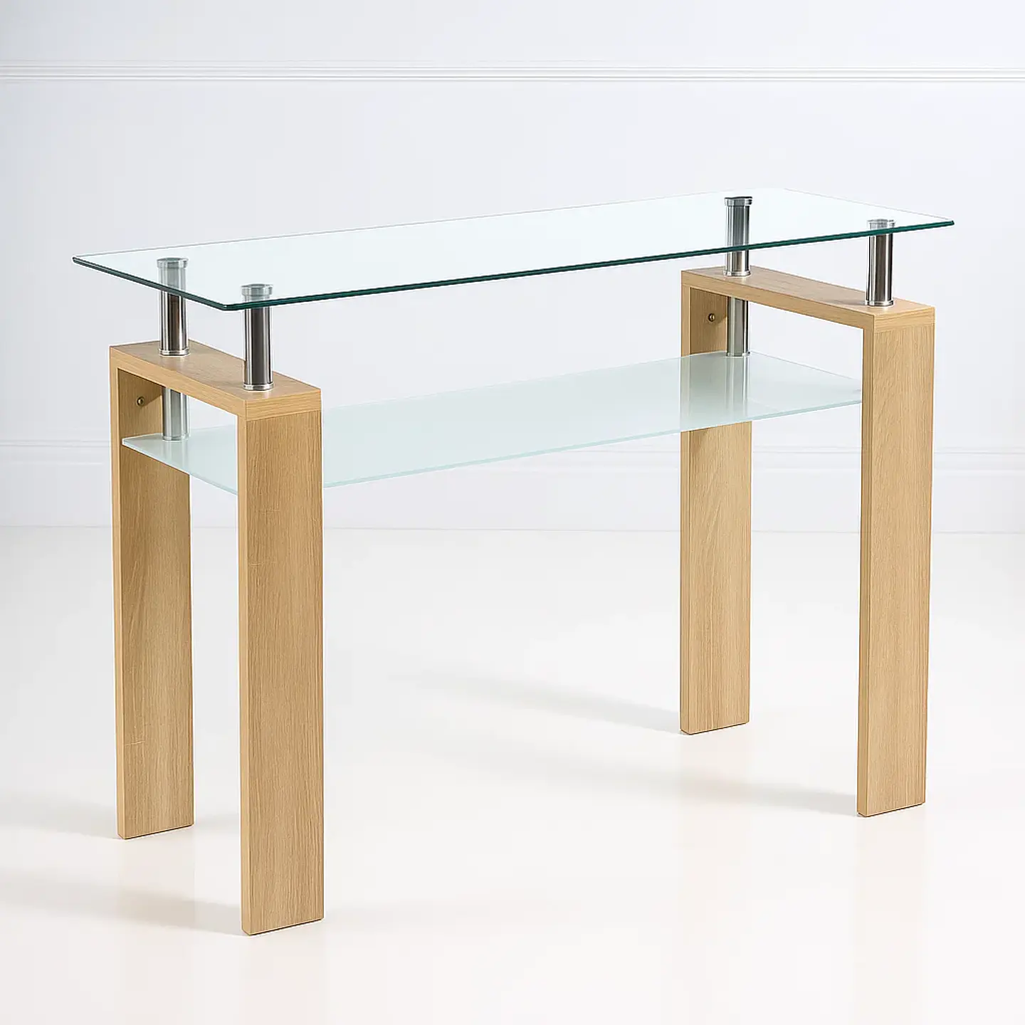 Mesa de arrimo Rectangular de vidrio 1