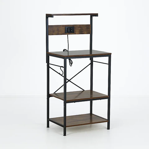 Rack Organizador Rustik Pro con Estación de Carga Integrada (2 Enchufes + 2 USB)