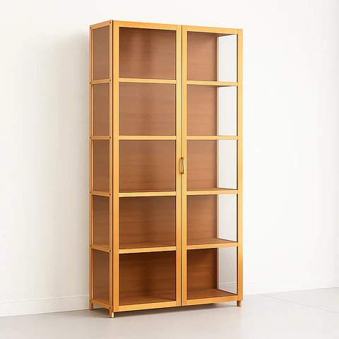 Vitrina BambooClear 5 Niveles 82x33x161