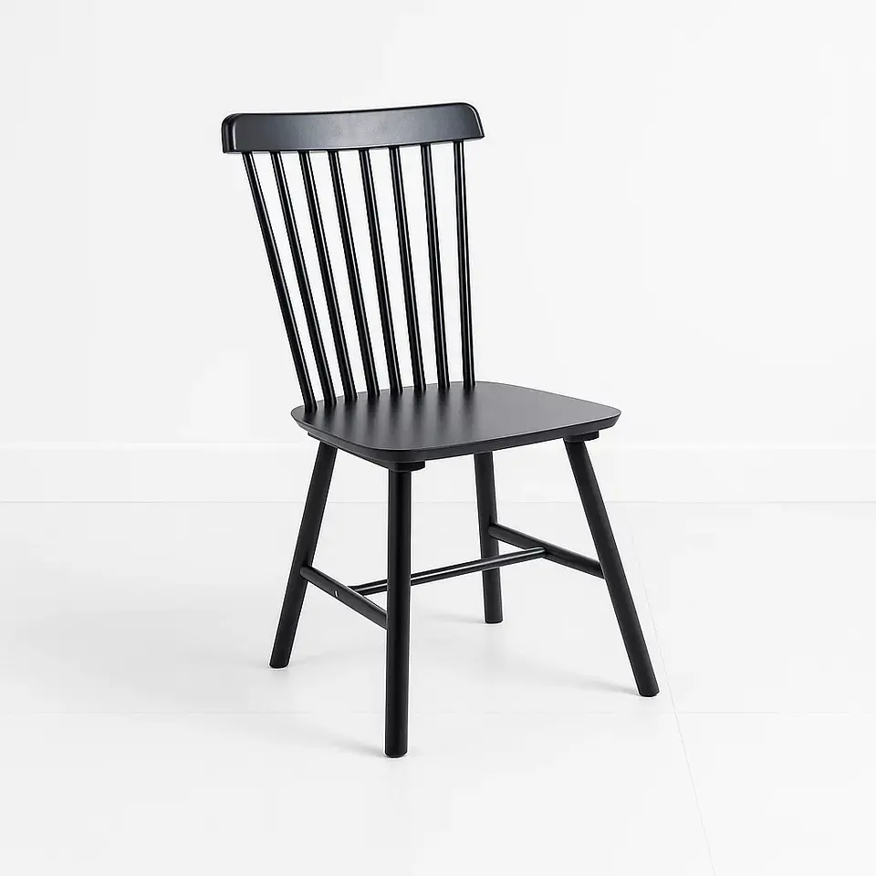 Silla Windsor Madera - Negra 1