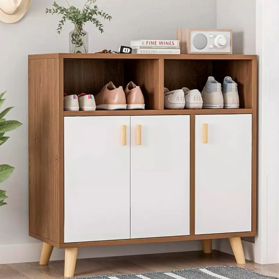 Cómoda Zapatero blanca madera MDF 4
