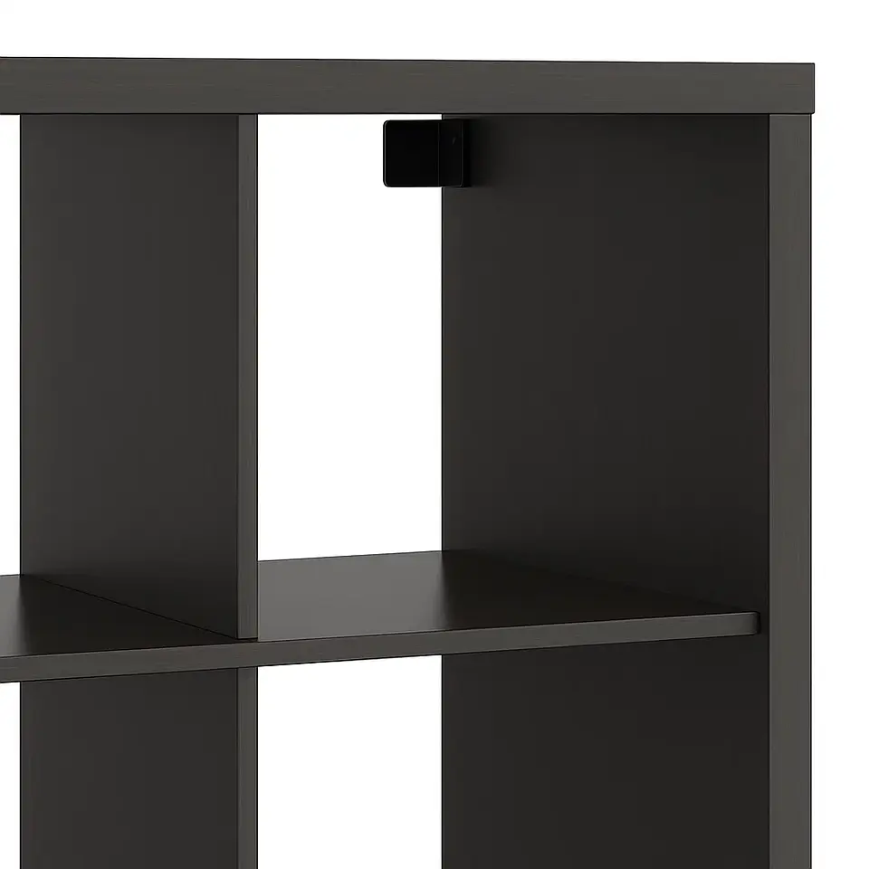 Estante Modular Zyno con 8 Compartimentos 39x76x146 - Negro 2