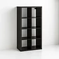 Estante Modular Zyno con 8 Compartimentos 39x76x146 - Negro - Miniatura 5
