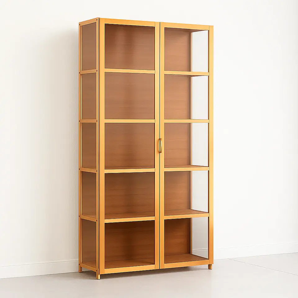 Vitrina BambooClear 5 Niveles 82x33x161 5